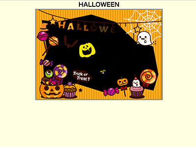 Halloweenメッセージカード